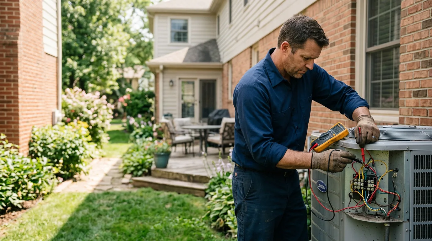 HVAC technician working near Moatsville, WV